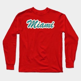 Football Fan of Miami Long Sleeve T-Shirt